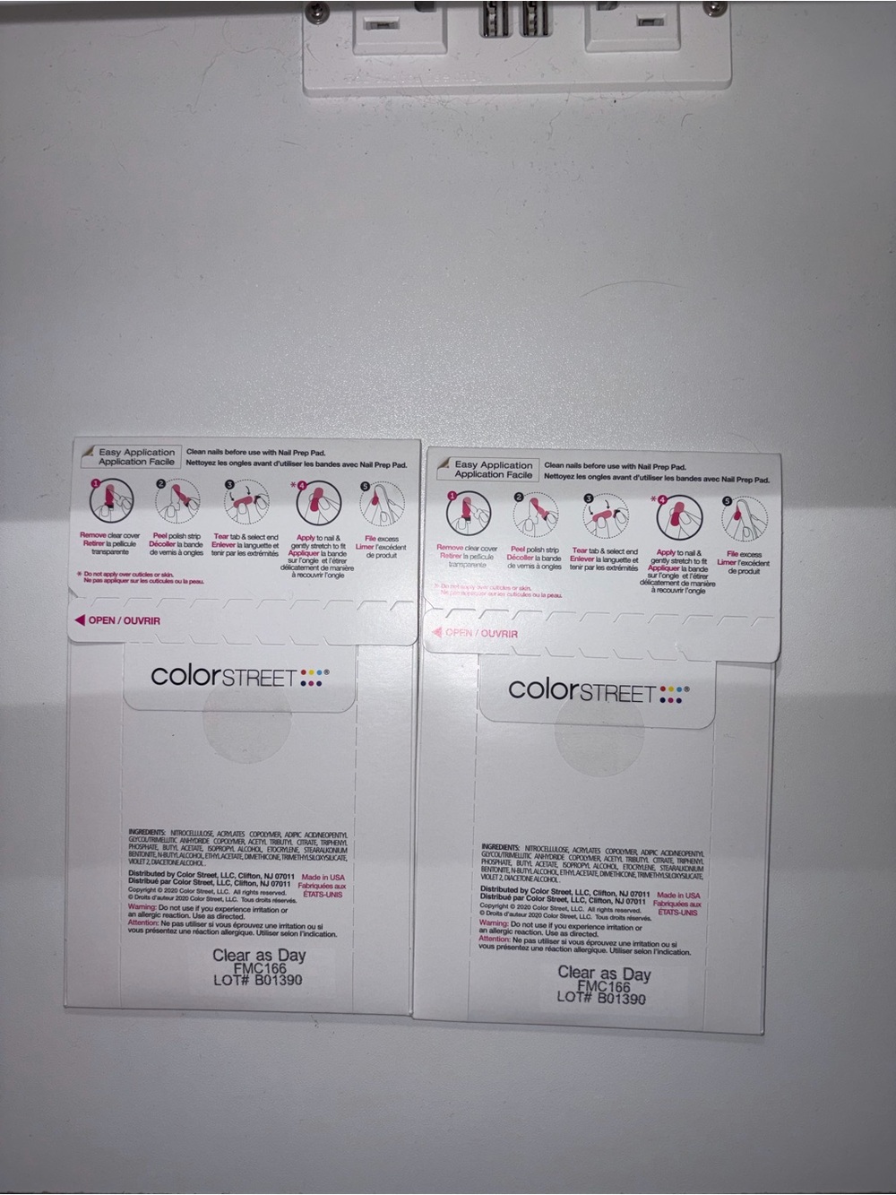 Color Street clear nail polish strips “Clear as Day” #nailpolish #manicure - Picture 2 of 2